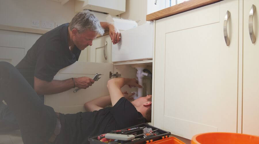 Professional burst pipe repair services in Reydell, AR